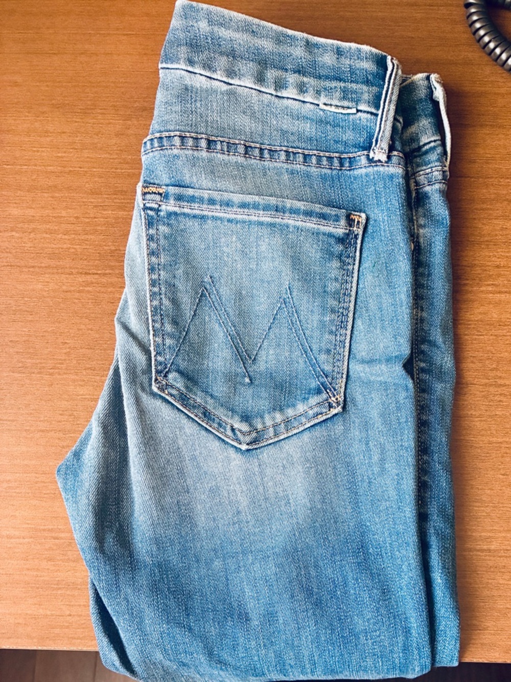 MOTHER Men's Light Blue Straight Jeans